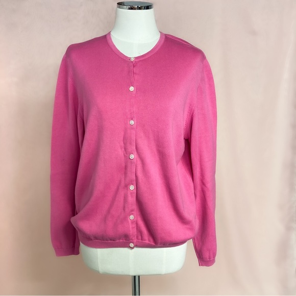 Lilly Pulitzer Sweaters - Lilly Pulitzer bright pink button down cardigan